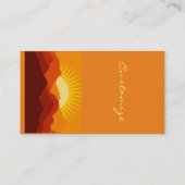 デザートマウンテンサンセットサンダーコーブ 名刺 (裏面)