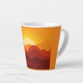 デザートマウンテンサンセットサンダー_コーブ カフェラテマグ (右アングル)