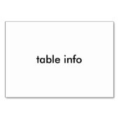 デザートマウンテンズサンセットサンダーコーブ テーブルナンバー (裏面)