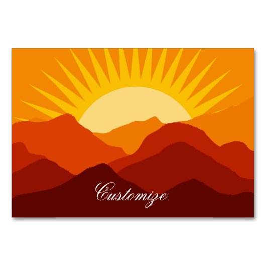 デザートマウンテンズサンセットサンダーコーブ テーブルナンバー (正面)