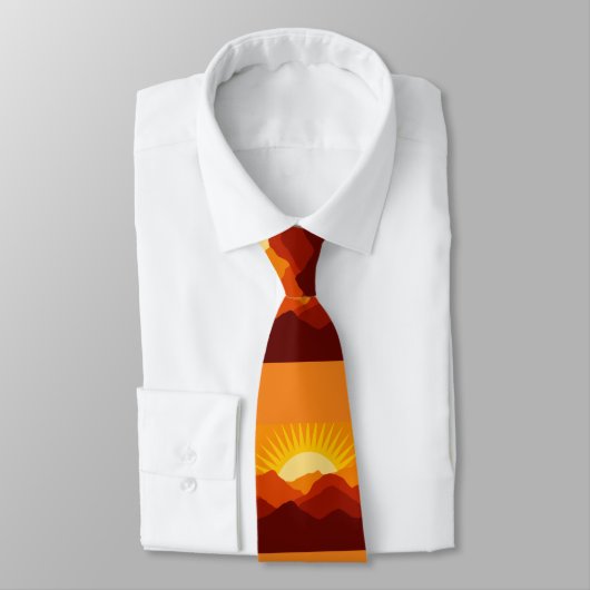 デザートマウンテンズサンセットサンダーコーブ ネクタイ (タイ)