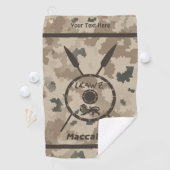 デザートマカビーシールドと槍 ゴルフタオル (インサイチュ)