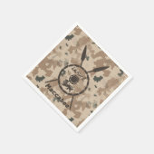 デザートマカビーシールドと槍 スタンダードカクテルナプキン (角)