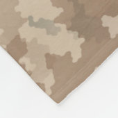 デザートマカビーシールドと槍 フリースブランケット (角)