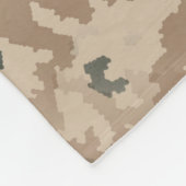 デザートマカビーシールドと槍 フリースブランケット (角)