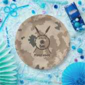 デザートマカビーシールドと槍 ペーパープレート (パーティー)