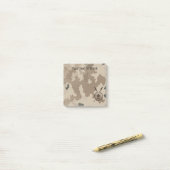 デザートマカビーシールドと槍 ポストイット (デスク上)