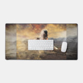 デザートマ絵を描ススタン デスクマット (キーボード&マウス)