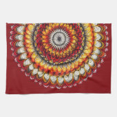 デザートメダリオン – 抽象芸術 キッチンタオル (横)