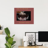 デザートメニューケーキアートポスター ポスター (ホームオフィス)