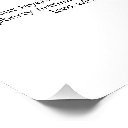 デザートメニューサイズの選択 フォトプリント (角)