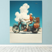 デザートライドアドベンチャーエスケープ キャンバスプリント (インサイチュ (ウッドフロア))