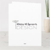 デザートラカラフルンドスケープカクタスウォーターカラーカード カード (裏面)