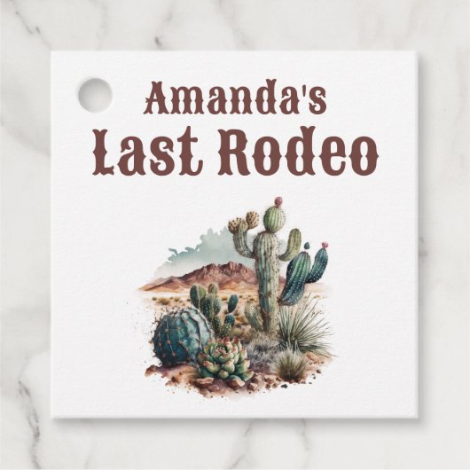 デザートラストロデオスコッツデールバチェロレッテ週末 フェイバータグ (正面)