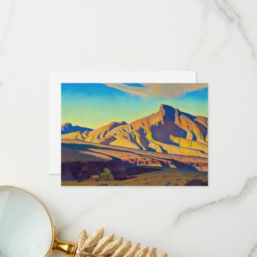 デザートラットの故郷メイナード・ディクソン サンキューカード (正面/裏面インサイチュ)