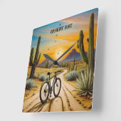 デザートラット、カスタマイズ スクエア壁時計 (傾斜)