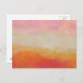 デザートランズ抽象芸術絵画ランドスケープ ポストカード (正面/裏面)