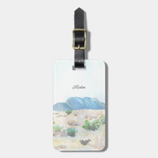 デザートランドスケープラゲージタグ ラゲッジタグ (正面縦)