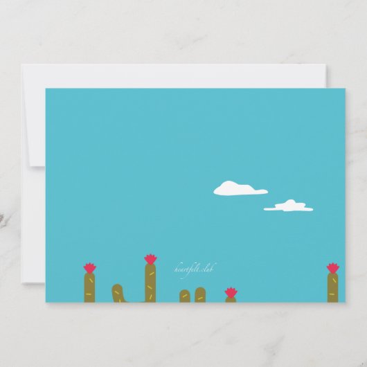 デザートランドスケープ招待状 招待状 (裏面)