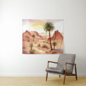 デザートランドスケープ（デイトパームズ） タペストリー (インサイチュ(横))