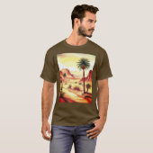 デザートランドスケープ(デイトパームズ) Tシャツ (正面フル)