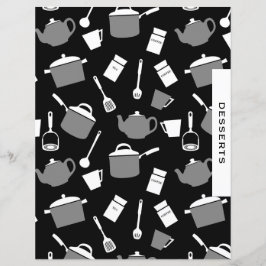 デザートレシピディバイダー |ブラック&ホワイトキッチン