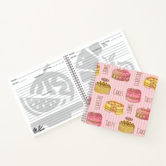 デザートレシピノートブック ノートブック (内部)