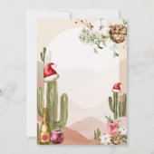 デザートレッズフィエスタサボスクリスマス50誕生日 招待状 (裏面)