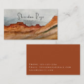 デザートレッドロックスマウンテンビジネスカード 名刺 (正面/裏面)