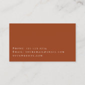 デザートレッドロックスマウンテンビジネスカード 名刺 (裏面)