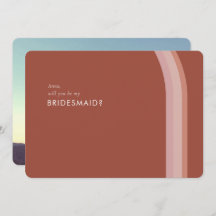 デザートレッドローズミニマリストの花嫁メイドカー頼ド