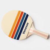デザートレトロレインボーネームストライプ 卓球ラケット (横)