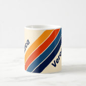 デザートレトロ虹色ストライプ 名入れ コーヒーマグカップ (中央)