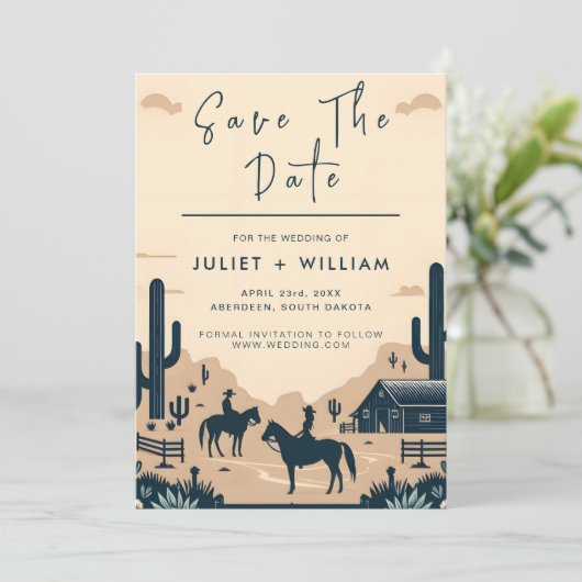 デザートロデオレトロホース素朴ウェスタン結婚ズ セーブザデート (スタンド正面)