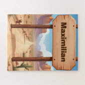 デザートロパーソナライズされたードキッズ ジグソーパズル (横)