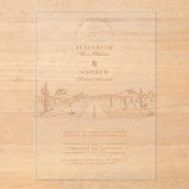 デザートロードウェスタン結婚ズ アクリル招待状 (正面)