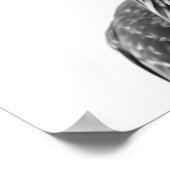 デザートロードランナーバードポートレート ポスター (角)