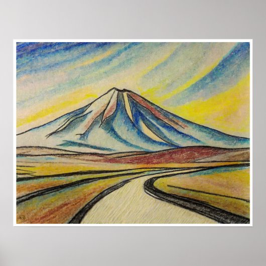 デザートロード – アーカイバルアートプリント ポスター (正面)