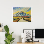 デザートロード – アーカイバルアートプリント ポスター (ホームオフィス)