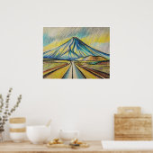 デザートロード – アーカイバルアートプリント ポスター (キッチン)