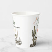 デザートワイルドウエストウェスタン1st誕生日 紙コップ (左)