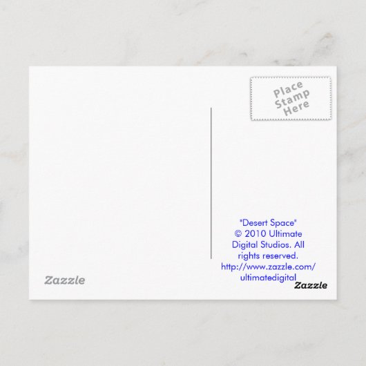 デザート宇宙はがき ポストカード (裏面)