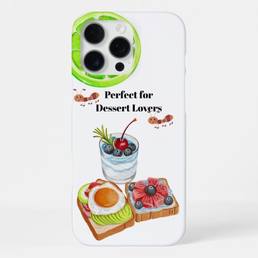デザート愛好家にぴったり iPhoneケース (裏面)