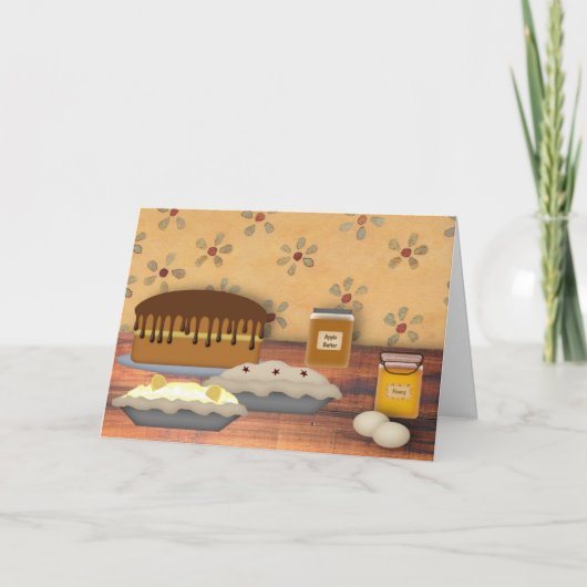 デザート感謝祭カード シーズンカード (正面)