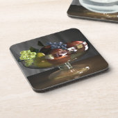 "デザート用深皿"の堅いプラスチックコースター コースター (左側)