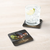 "デザート用深皿"の堅いプラスチックコースター コースター (右側)