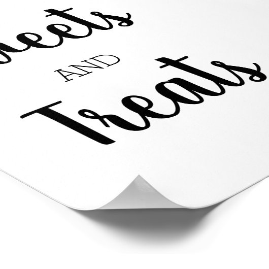 デザート看板 ポスター (角)