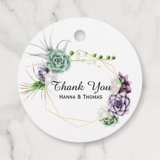 デザート砂漠の極彩色な結婚式 フェイバータグ (裏面)