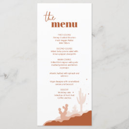 デザート結婚のメニューカード メニュー