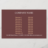 デザート結婚ケーキのベーカリー チラシ (裏面)